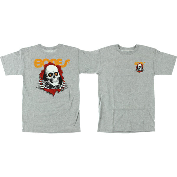 Powell Peralta Ripper Men's Short Sleeve T-Shirt in Heather Grey