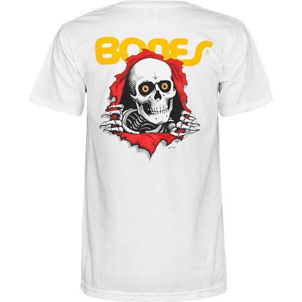 Powell Peralta Ripper White Men's Short Sleeve T-Shirt - Medium Powell Peralta Ripper White Men's Short Sleeve T-Shirt - Medium