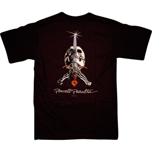 Powell Peralta Skull & Sword Men's Short Sleeve T-Shirt in Black