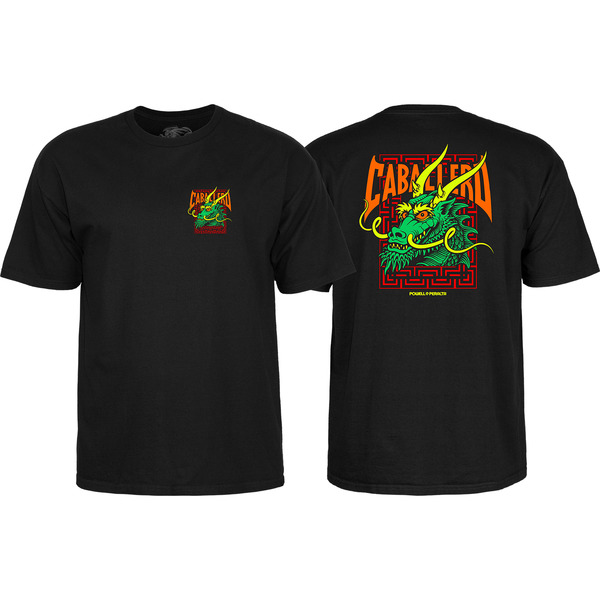 Powell Peralta Steve Caballero Street Dragon Black Men's Short Sleeve T-Shirt - Small