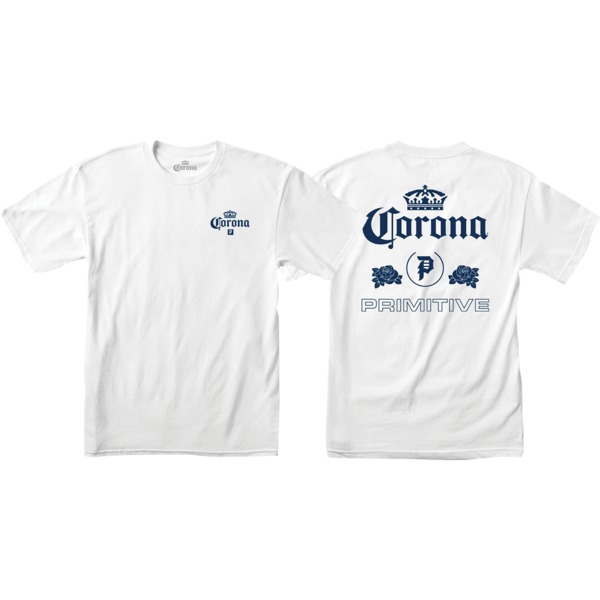 Primitive Skateboarding Corona Heritage White Men's Short Sleeve T-Shirt - Small