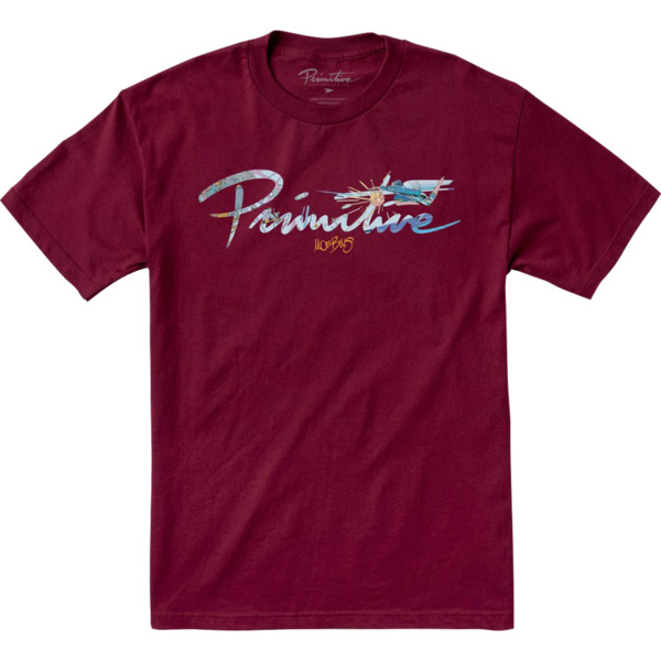 Primitive Skateboarding Moebius Nuevo Burgundy Men's Short Sleeve T-Shirt - Small