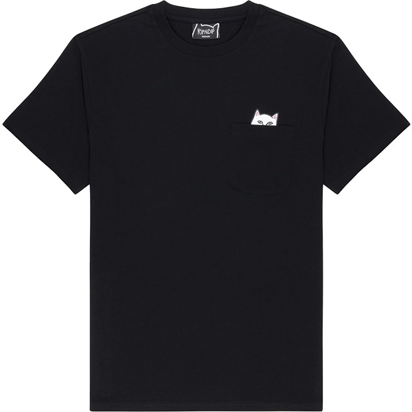Rip N Dip Lord Nermal Pocket Black Men's Short Sleeve T-Shirt - X-Small Rip N Dip Lord Nermal Pocket Black Men's Short Sleeve T-Shirt - X-Small