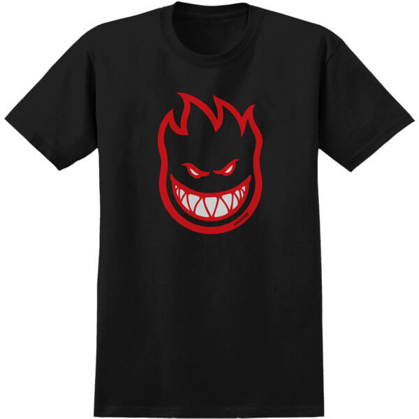 Spitfire Wheels Bighead Men's Short Sleeve T-Shirt in Black / Red