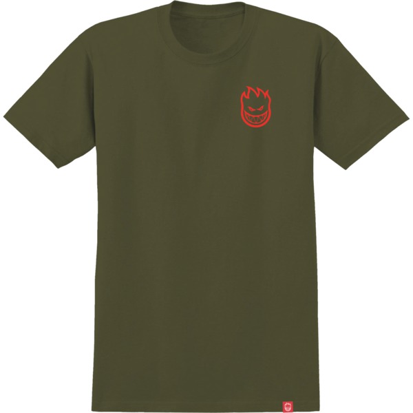 Spitfire Wheels Lil Bighead Men's Short Sleeve T-Shirt in Green / Red