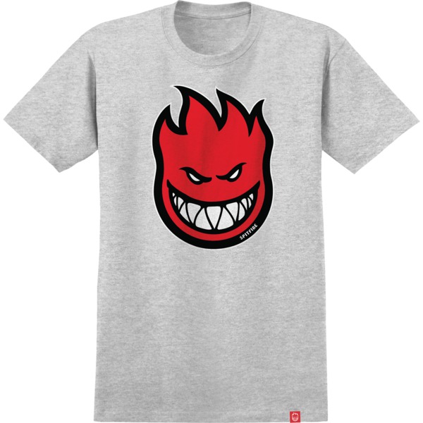 Spitfire Wheels Bighead Fill Ash / Red / Black / White Men's Short Sleeve T-Shirt - Small