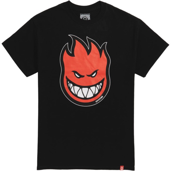 Spitfire Wheels Bighead Fill Men's Short Sleeve T-Shirt in Black / Red / White