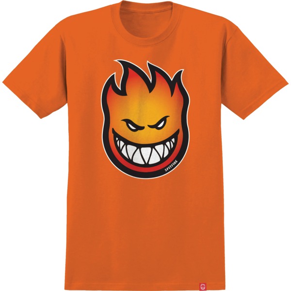 Spitfire Wheels Bighead Fill Orange / Gold / Red Men's Short Sleeve T-Shirt - Small