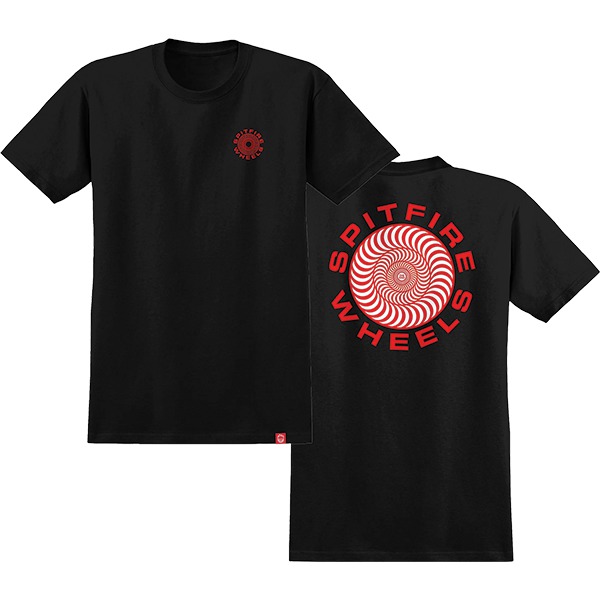 Spitfire Wheels Classic 87 Swirl Black / Red / White Men's Short Sleeve T-Shirt - Medium Spitfire Wheels Classic 87 Swirl Black / Red / White Men's Short Sleeve T-Shirt - Medium