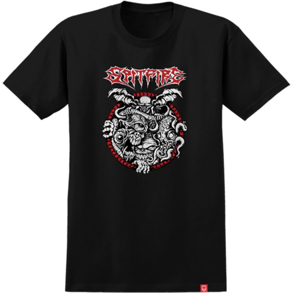 Spitfire Wheels Demon Gate Black / Red / White Men's Short Sleeve T-Shirt