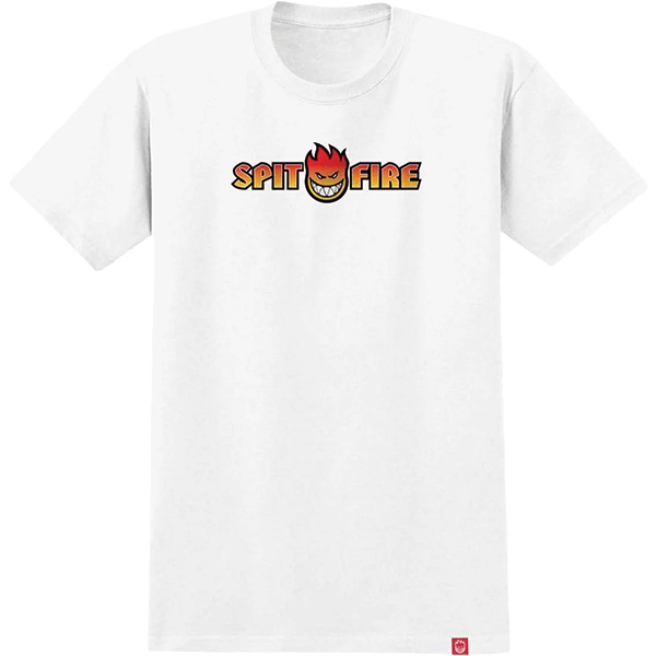 Spitfire Wheels OG Split Fade White Men's Short Sleeve T-Shirt - Medium Spitfire Wheels OG Split Fade White Men's Short Sleeve T-Shirt - Medium
