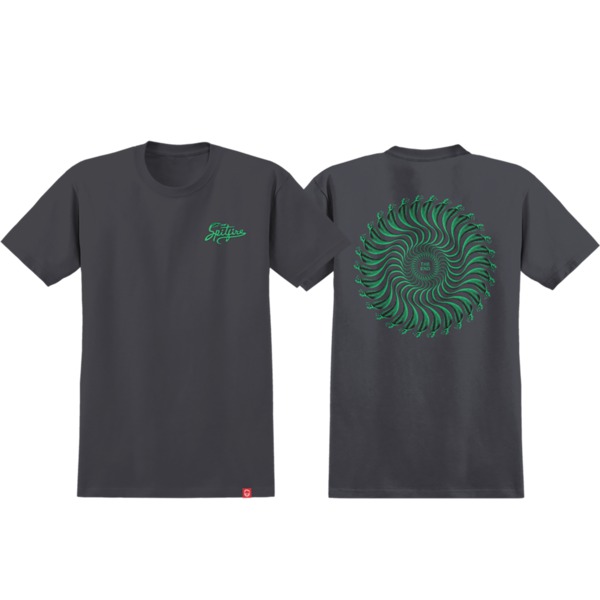 Spitfire Wheels Snake Classic Charcoal / Green / Black Men's Short Sleeve T-Shirt
