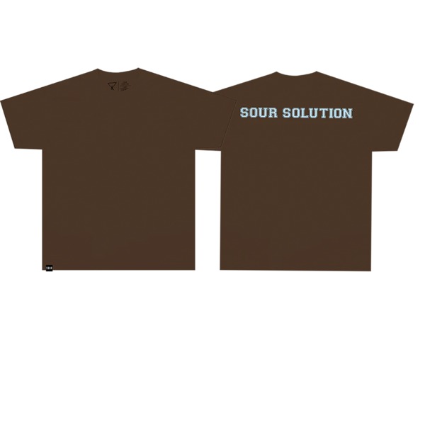Sour Solution Skateboards Varsity Brown Men's Short Sleeve T-Shirt - Large