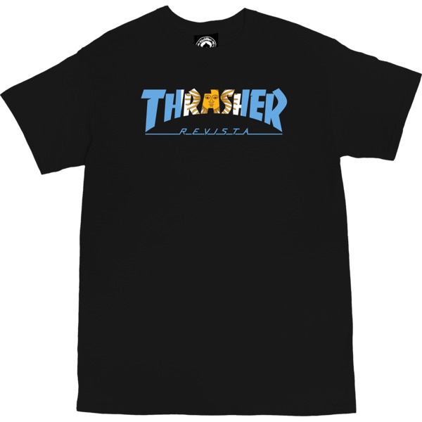 Thrasher Magazine Argentina Black Men's Short Sleeve T-Shirt - X-Large