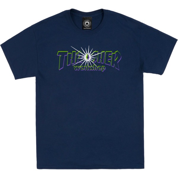 Thrasher Magazine Alien Workshop Nova Navy Men's Short Sleeve T-Shirt - Medium