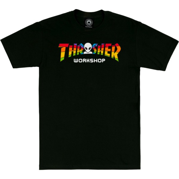 Thrasher Magazine Alien Workshop Spectrum Black Men's Short Sleeve T-Shirt - X-Large