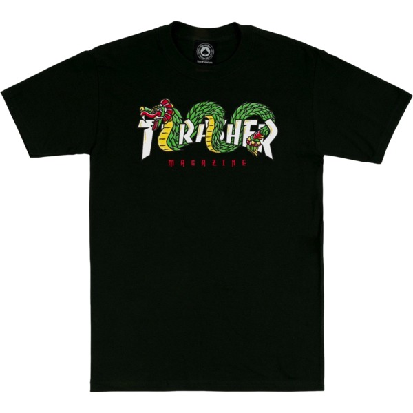 Thrasher Magazine Aztec Men's Short Sleeve T-Shirt in Black