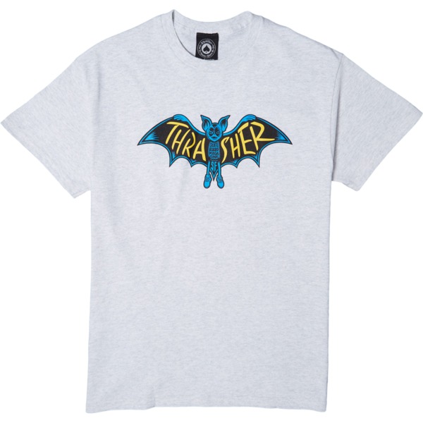 Thrasher Magazine Bat Men's Short Sleeve T-Shirt in Ash