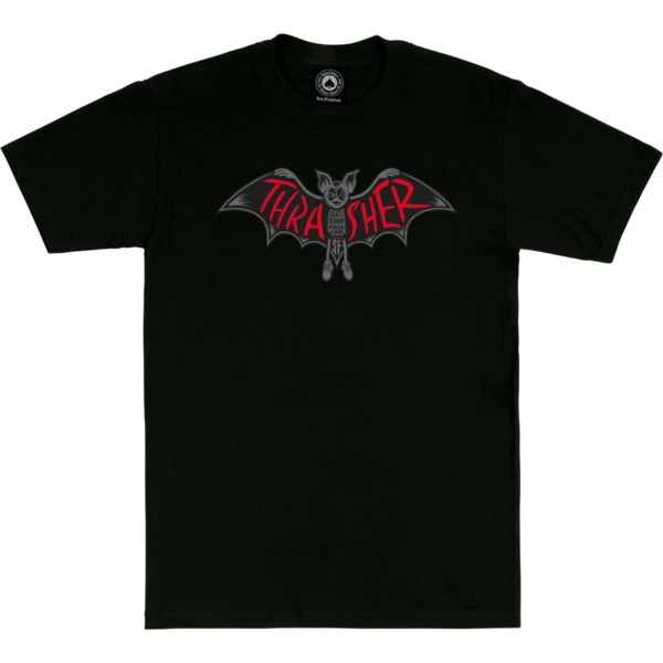 Thrasher Magazine Bat Men's Short Sleeve T-Shirt in Black