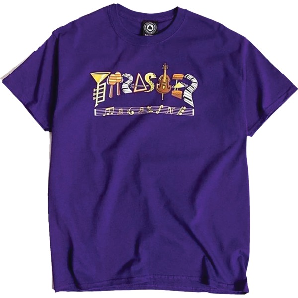 Thrasher Magazine Fillmore Logo Men's Short Sleeve T-Shirt in Purple