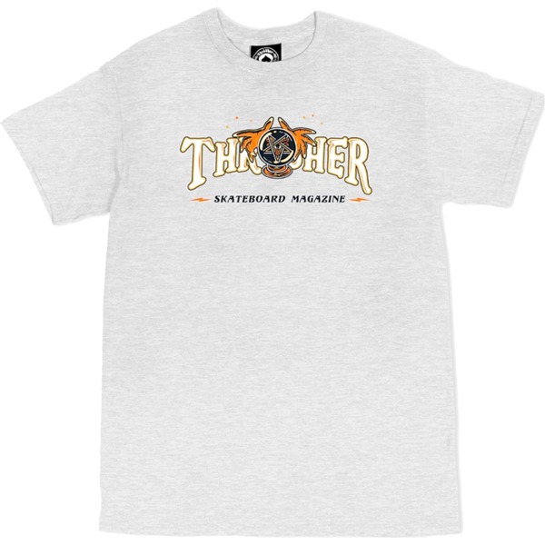 Thrasher Magazine Fortune Logo Ash Gray Men's Short Sleeve T-Shirt - Small