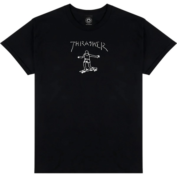 Thrasher Magazine Gonz Logo Black / White Men's Short Sleeve T-Shirt - X-Large Thrasher Magazine Gonz Logo Black / White Men's Short Sleeve T-Shirt - X-Large