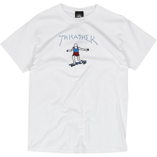 Thrasher Magazine Gonz Logo White Men S Short Sleeve T Shirt Small