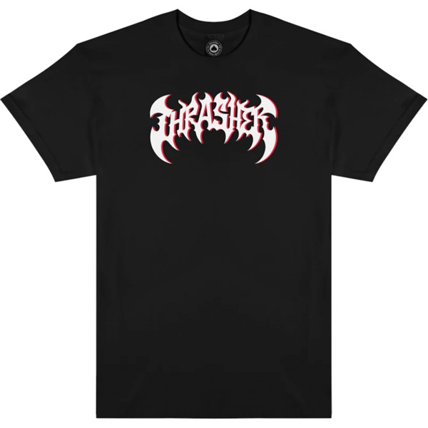 Thrasher Magazine Heavy Metal Black Men's Short Sleeve T-Shirt - X-Large Thrasher Magazine Heavy Metal Black Men's Short Sleeve T-Shirt - X-Large