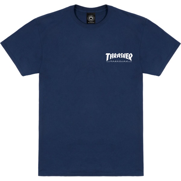 Thrasher Magazine Little Thrasher Navy Men's Short Sleeve T-Shirt - Large