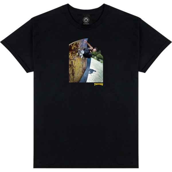 Thrasher Magazine MIC-E Wallride Black Men's Short Sleeve T-Shirt - Medium