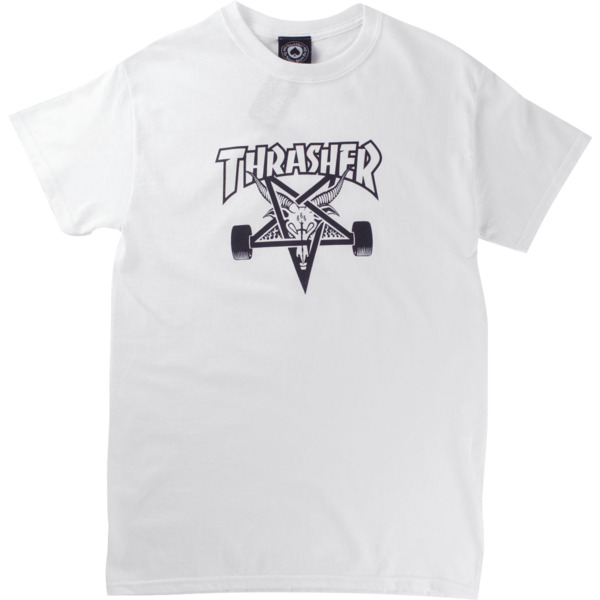Thrasher Magazine Sk8goat White Men's Short Sleeve T-Shirt - Large Thrasher Magazine Sk8goat White Men's Short Sleeve T-Shirt - Large