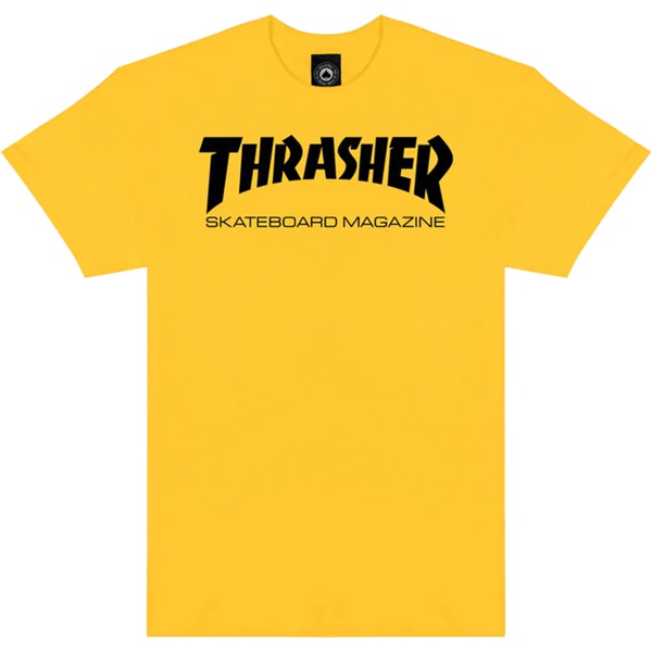 Thrasher Magazine Skate Mag Gold / Black Men's Short Sleeve T-Shirt - Small