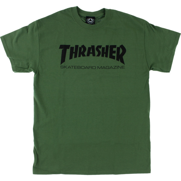 Thrasher Magazine Skate Mag Army Green Men's Short Sleeve T-Shirt - Medium