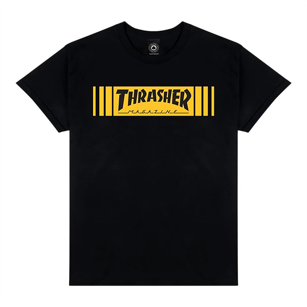 Thrasher Magazine Bar Black Men's Short Sleeve T-Shirt - Large Thrasher Magazine Bar Black Men's Short Sleeve T-Shirt - Large