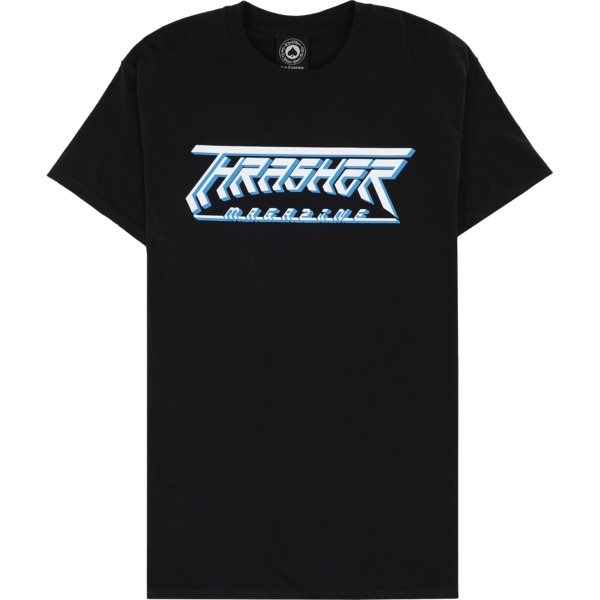 Thrasher Magazine Future Logo Black Men's Short Sleeve T-Shirt - Small