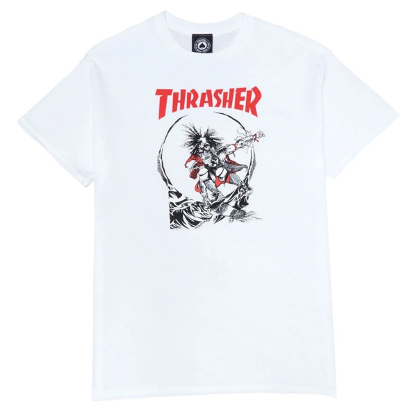 Thrasher Magazine Outlaw 2-Tone White Men's Short Sleeve T-Shirt - Large Thrasher Magazine Outlaw 2-Tone White Men's Short Sleeve T-Shirt - Large