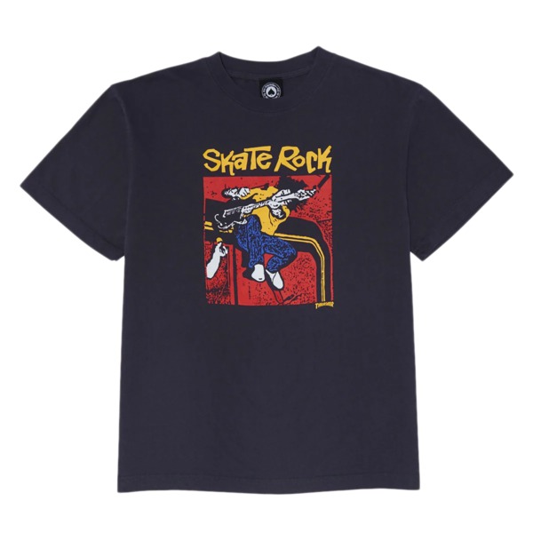 Thrasher Magazine Skate Rock Vol.2 Vintage Navy Men's Short Sleeve T-Shirt - Medium
