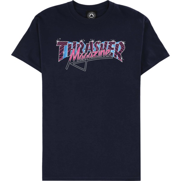 Thrasher Magazine Vice Logo Navy Men's Short Sleeve T-Shirt - Small