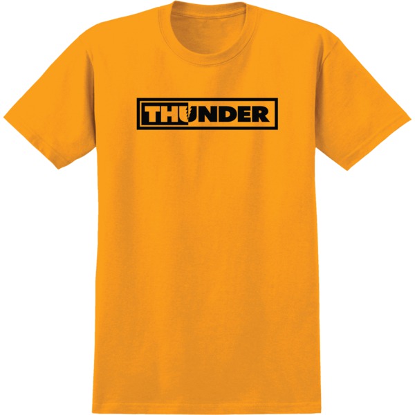 Thunder Trucks Bolts Gold / Black Men's Short Sleeve T-Shirt - Medium