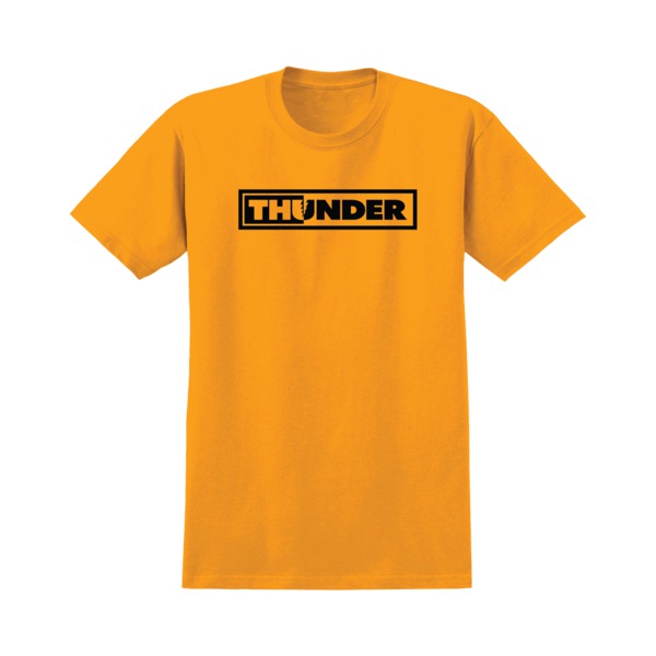 Thunder Trucks Bolts Gold / Black Men's Short Sleeve T-Shirt - Large