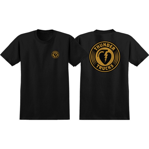 Thunder Trucks Charged Grenade Men's Short Sleeve T-Shirt in Black / Gold