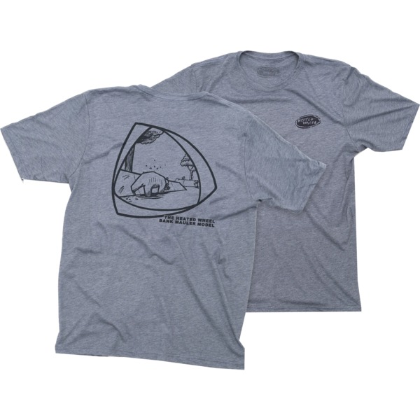 The Heated Wheel Skateboards Bank Mauler Indigo Men's Short Sleeve T-Shirt - Medium