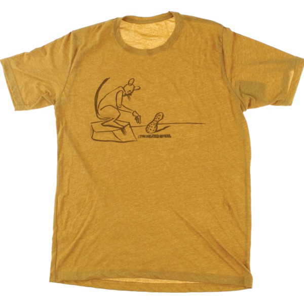 The Heated Wheel Skateboards Peanut Ponder Gold Men's Short Sleeve T-Shirt - X-Large