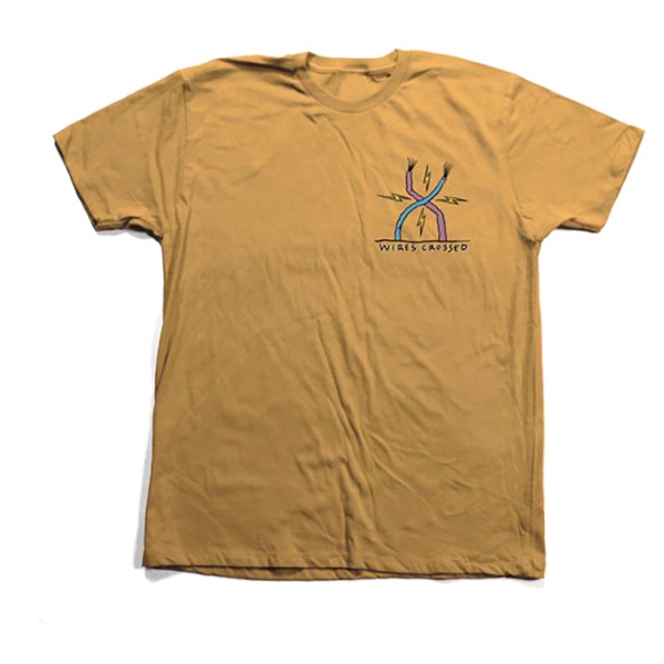 Toy Machine Skateboards Ed Templeton Wires Crossed Men's Short Sleeve T-Shirt in Gold