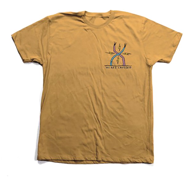Toy Machine Skateboards Ed Templeton Wires Crossed Men's Short Sleeve T-Shirt in Gold