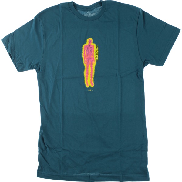 Umaverse Skateboards Partical Man Ocean Blue Men's Short Sleeve T-Shirt - X-Large