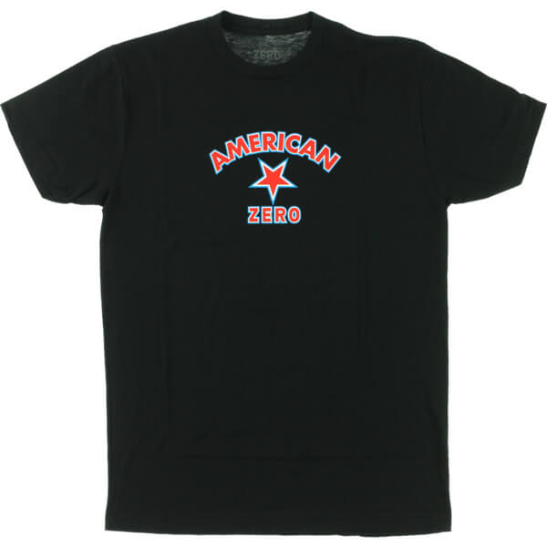 Zero Skateboards American Zero Black Men's Short Sleeve TShirt X