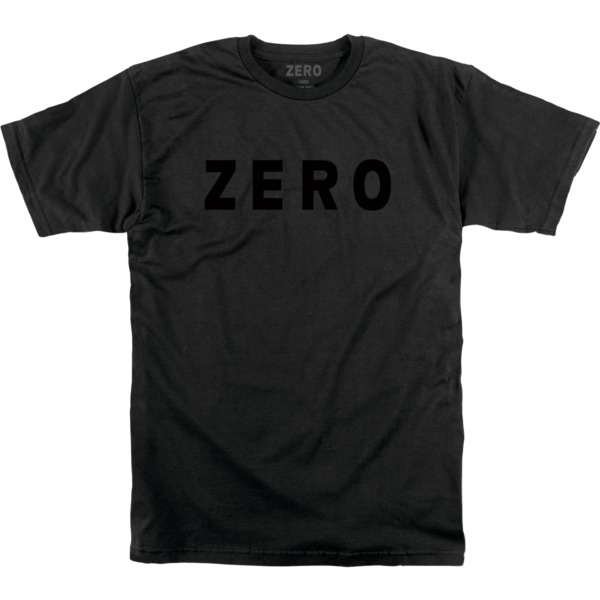 Zero Skateboards Army Logo Black / Black Men's Short Sleeve T-Shirt - Medium