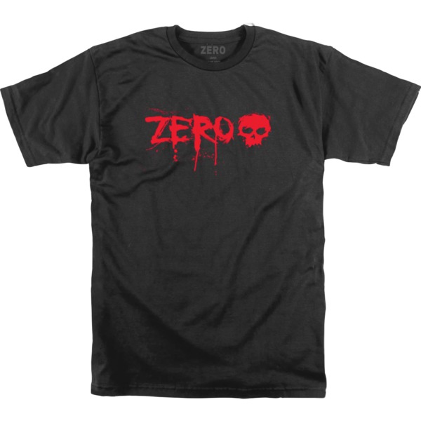 Zero Skateboards Blood Black / Red Men's Short Sleeve T-Shirt - XX-Large Zero Skateboards Blood Black / Red Men's Short Sleeve T-Shirt - XX-Large