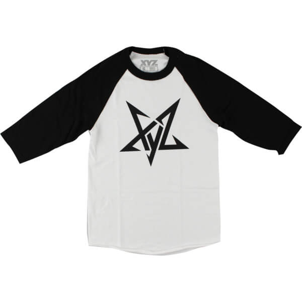 Xyz Clothing Pentagram Raglan White 34 Sleeve T Shirt X Large